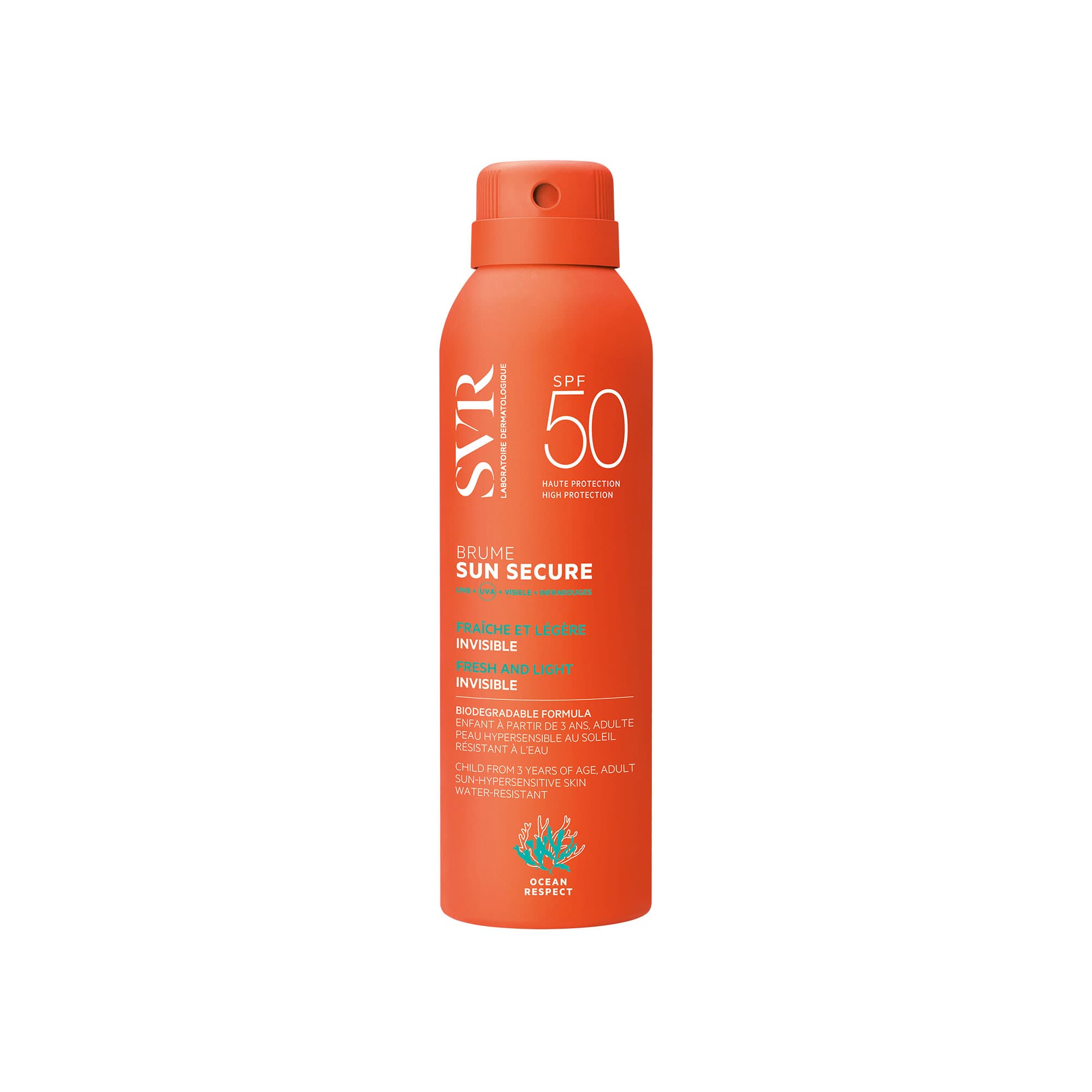 SVR Ecran Sun Secure Brume 50+ 200ML