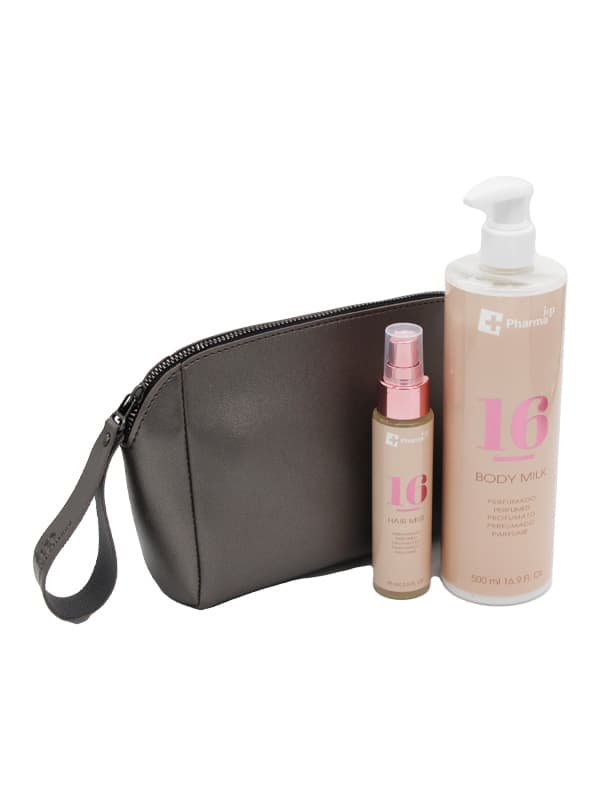 Iap Pharma Coffret Trousse Vanity Noir N°16 Edp 150ML + Lait De Corps 500ML