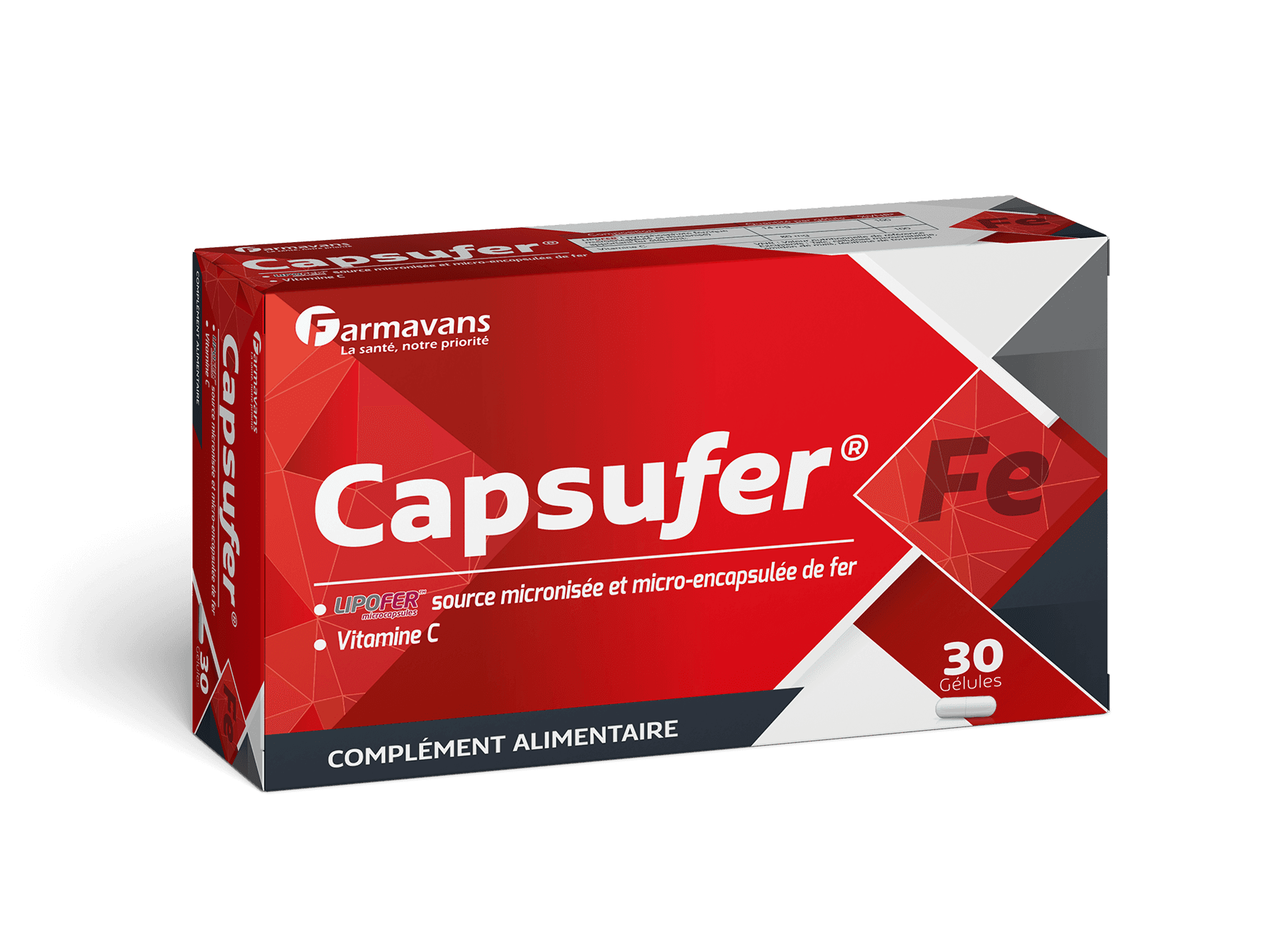 Capsufer Fer /vit C Gelules B/30