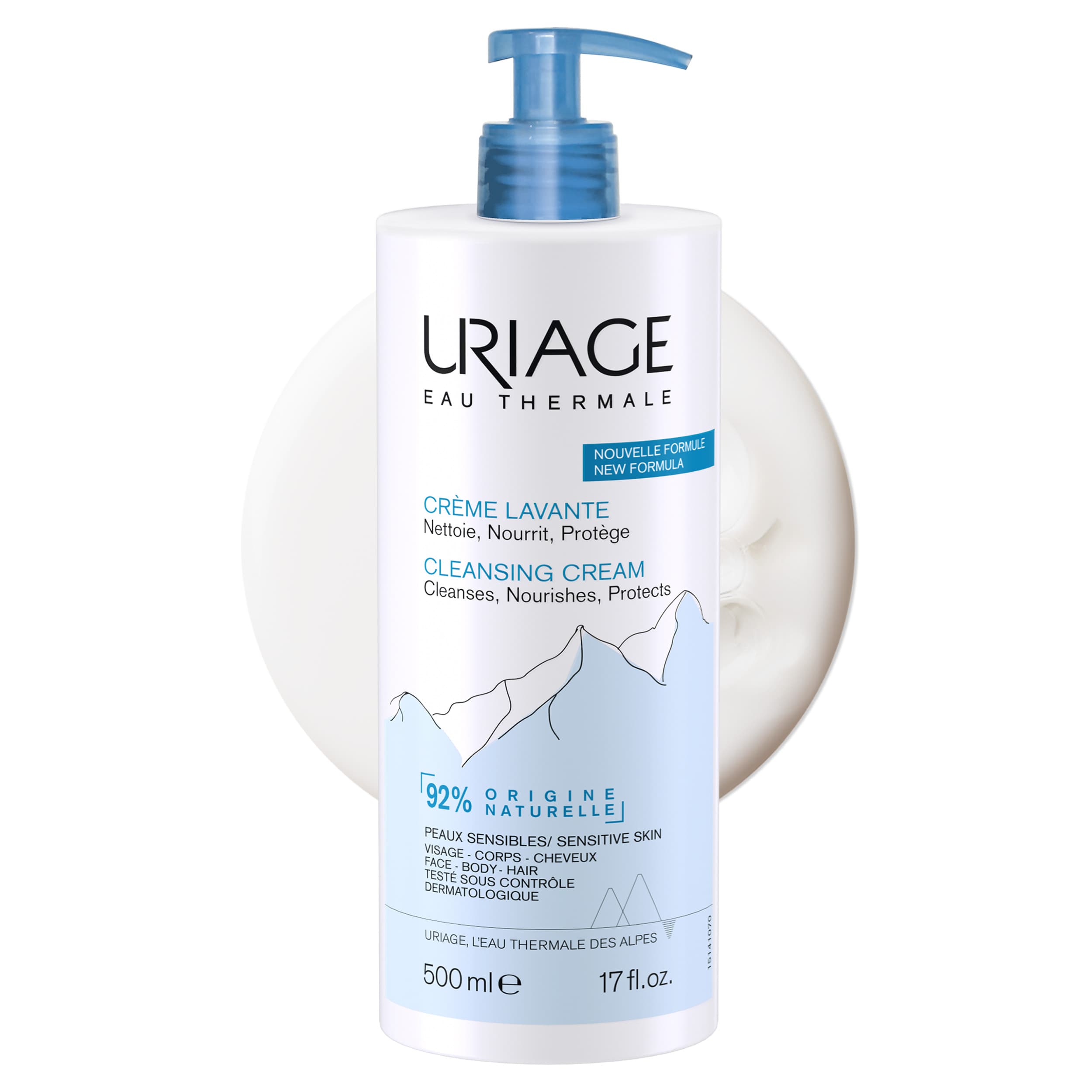 Uriage Cr Lavante Visage/corps/chvx P/sens 500ML
