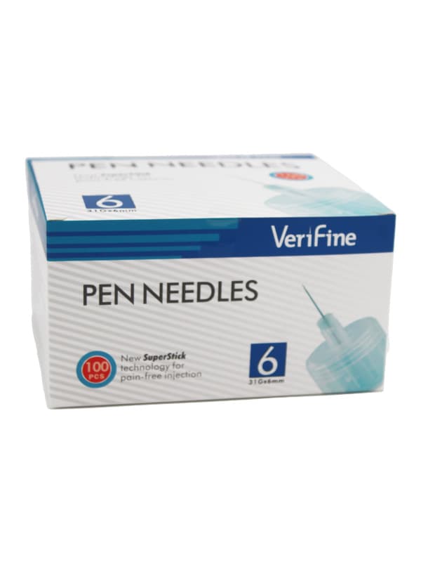 Verifine Aiguille Stylo 31G*6 B/100 (10 Sachets*10)