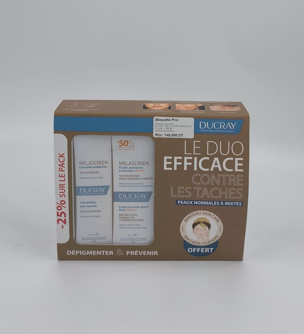 Ducray Melascreen Concentre Anti Tache Eclat +ecran Fluid À 25%