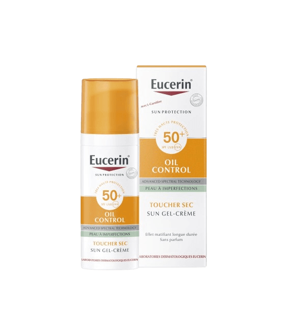 Eucerin Ecran Oil Control Sun GEL Creme Toucher Sec SPF 50 50ML