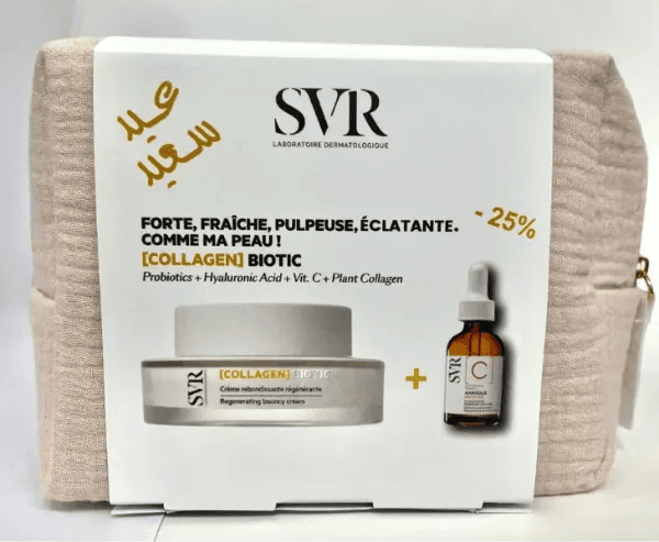 Pack SVR Collagen Biotic Cr + SVR Ampoule Anti-ox C+ Trousse Grat