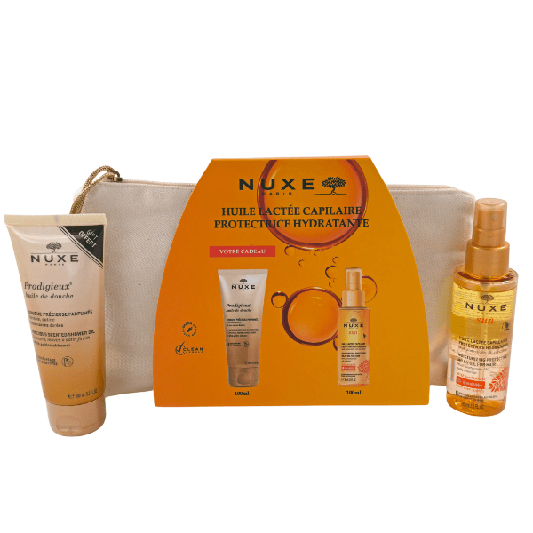 Nuxe Sun Huile Lactee Capillaire Spray 100ML + Huile Prodigieuse Parfumee 100ML Offert