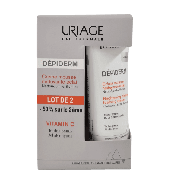 Uriage Depiderm Cr Mousse Nett Eclat 100ML Lot2 -50% Sur Le 2EME