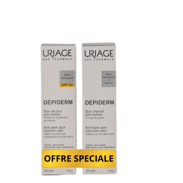 Uriage Depiderm Soin De Jour SPF50+ 30ML + Soin Intensif 30ML Anti-taches