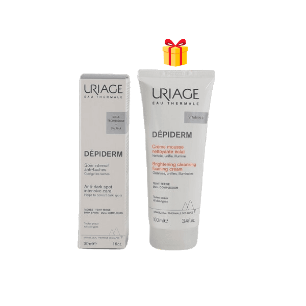Uriage Soin Intensif Anti-taches 30ML+DEPIDERM Mousse Nett Eclat 100ML Offert