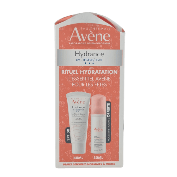 Avene Hydrance UV Cr Legere 40ML + Mousse Nett P.mixte 50ML Offert