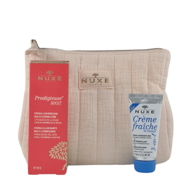 Nuxe Trousse Prodigieuse Boost GEL Creme Eclat Multi Correction 40ML+CREME Fraiche 3EN1 30ML Offert
