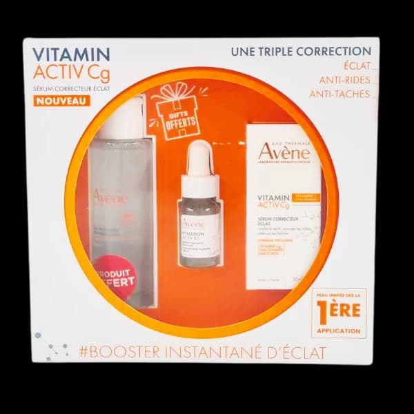Avene Serum Vitamin Cg Eclat 30ML +serum Activ B3 10ML Et Eau Micellaire 100ML Offerts