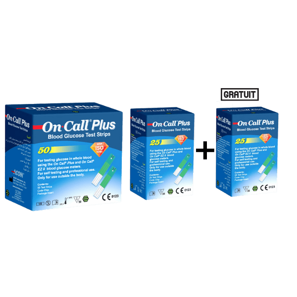 On Call Plus Coff 100 Bandelettes (25 Gratuites)