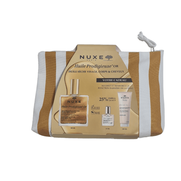 Nuxe Trousse Huile Prodigieuse Or 100ML + Huile Prodigieuse Florale 10ML Et Gelee De Douche Rêve De Thé 200ML