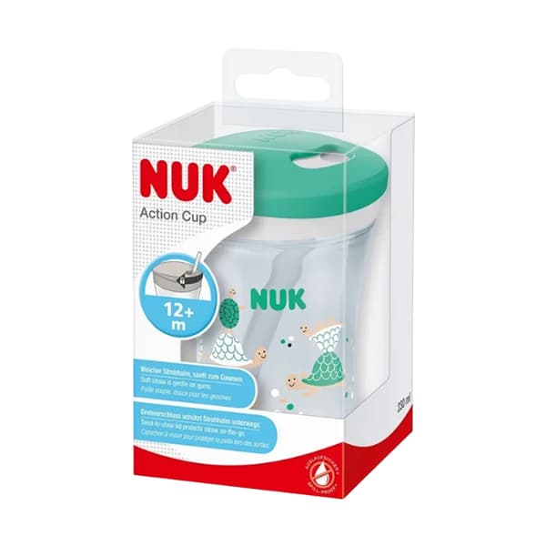 Nuk Cup Action + Paille 12M+ 230ML