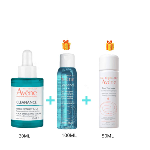 Avène Cleanance Sérum Exfoliant Aha 30 ML + GEL Nettoyant Et Eau Thermale Offerts