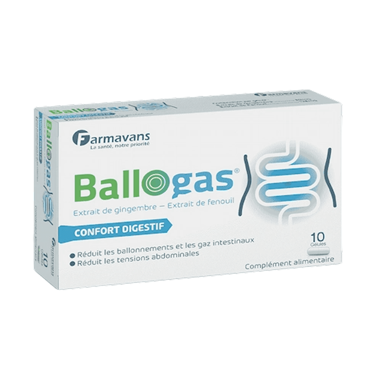 Ballogas Confort Digestif Gelules B/10