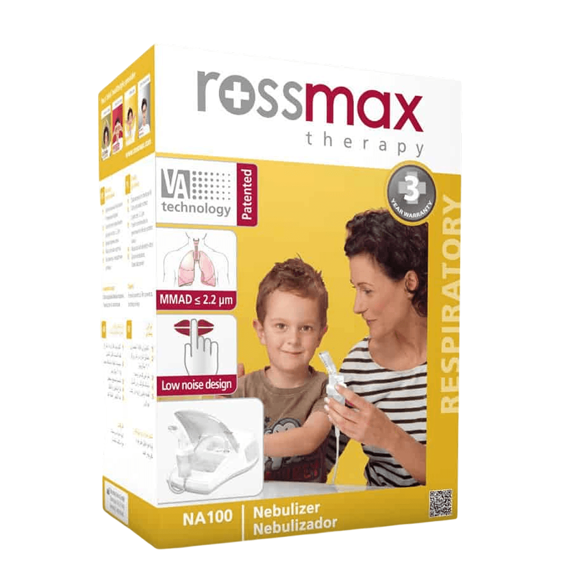 Rossmax Nebuliseur A Piston Na100 + Boitier De Rangement
