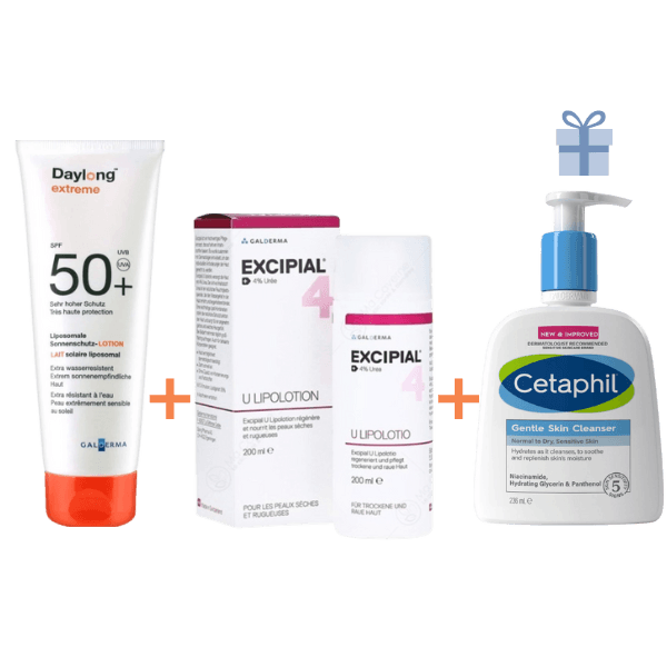 Daylong Extreme Ecran 100ML+EXCIPIAL U4+gentle Skin 236ML (gratuit)