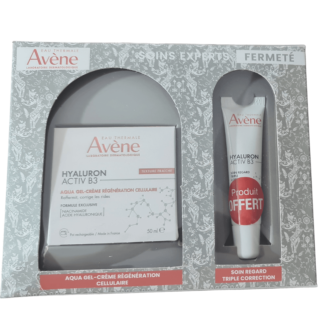Avene Coffret Hyaluron Activ B3 Aqua GEL Cr 50ML+ Soin Regard 15ML Offert
