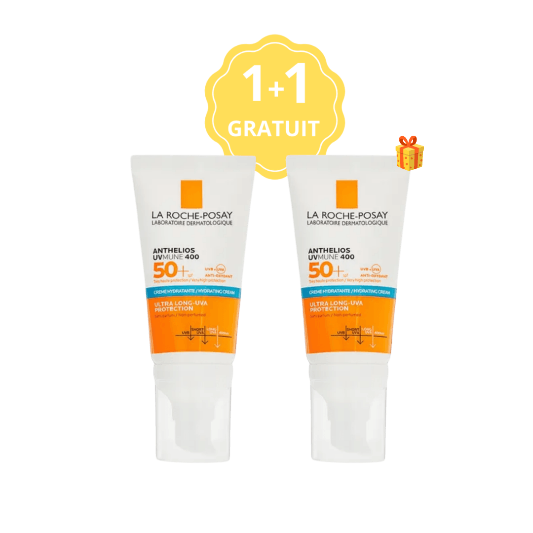 Anthelios Uvmune400 Ecran Cr Hydra Invesible SPF50+ P/s 50ML+1 Gratuit