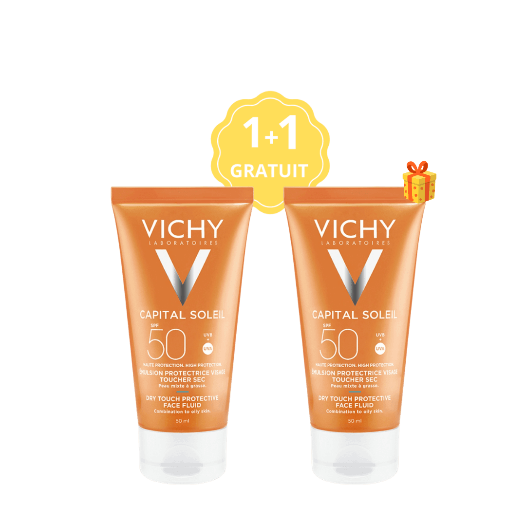 Vichy Ecran Emulsion Touche Sec Inv P/g 50ML +1 Gratuit