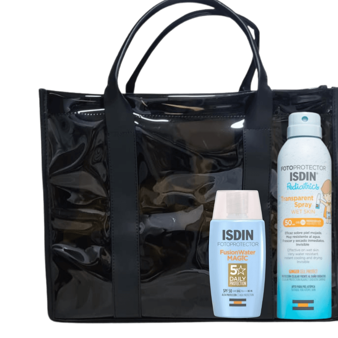 ISDIN Pack Spray Pediatrics 250ML + Fusion Water Inv Spf50+ Avec Sac Offert