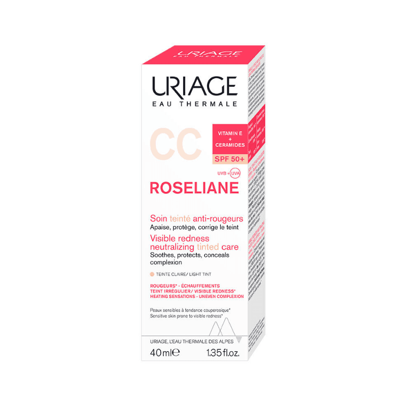 Uriage Roseliane CC Cream Spf50+ Teinte Claire 40ML Peaux Sensibles