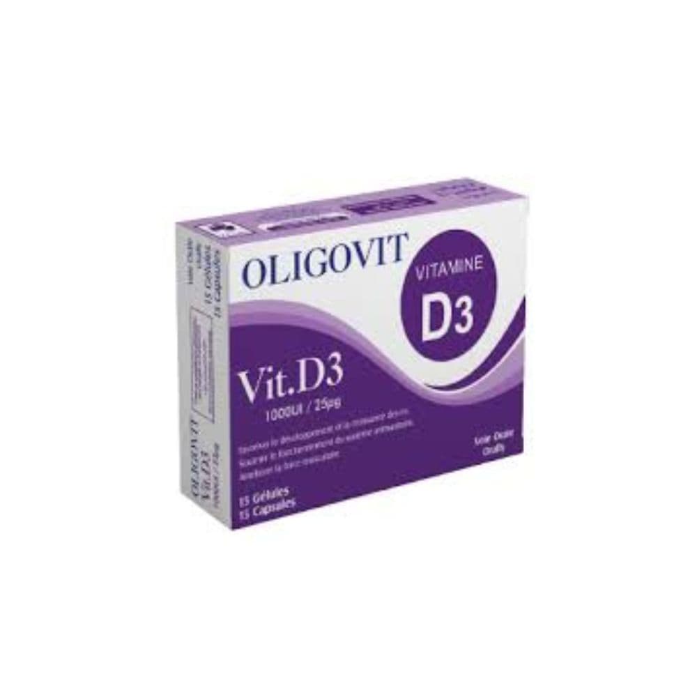 Oligovit Vitamine D3 1000Ui/15 Gelules