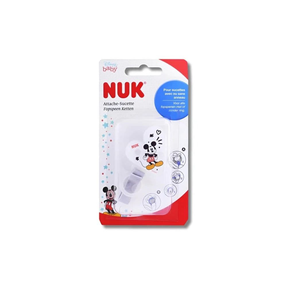 Nuk Attache Sucette Mickey Duo Rub