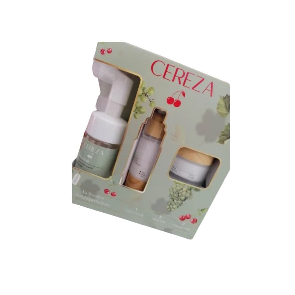 Cereza Coffret Pure (serum+fluide+mousse Gr)