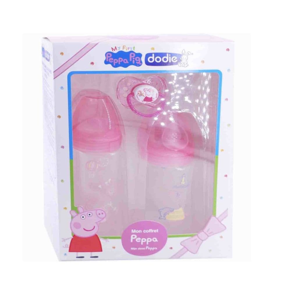 Dodie Coffret Peppa Pig Fille (2 Bib+sucet)