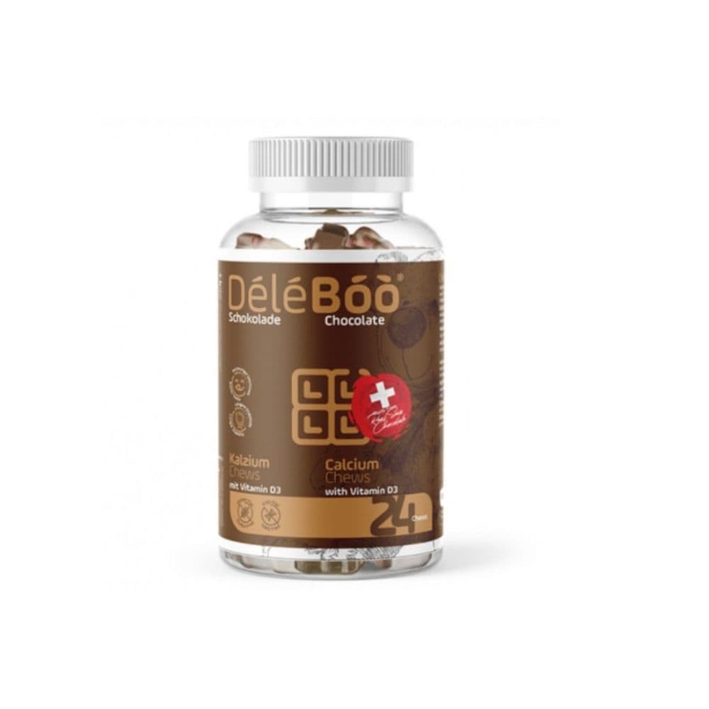 Deleboo Calcium+vit D3 Chocolate Bt/24