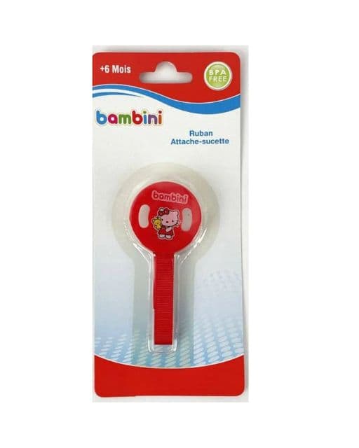 Bambini Attache Sucette Ruban 6M+ 451 Rouge