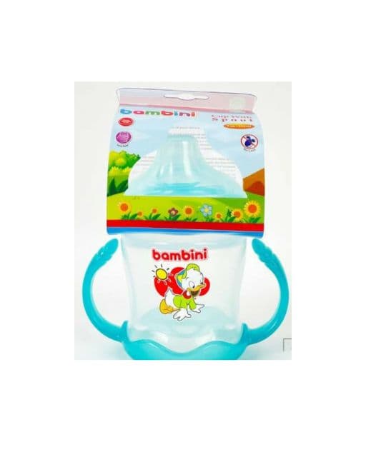 Bambini Tasse Bec Silicone Souple 210ML 407 Bleu