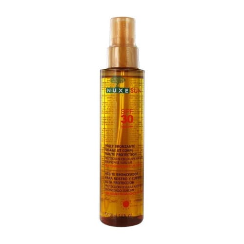 Nuxe Sun Huile Bronzante Visage Et Corps Spf30...
