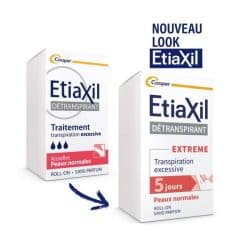 Etiaxil Detranspirant Extreme Peaux Normales Aisselles Roll-on 15ML
