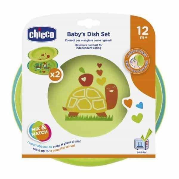 Chicco Set D Assiettes Baby S Dish Set Vert 12M+