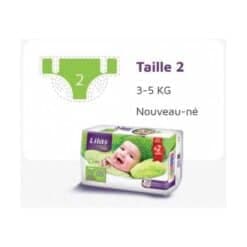 Lilas Confort Max Actif Couche Bebe T2 3-5kg B/32