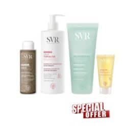 B.p SVR Xerial Gommage + Topialyse Creme + (physiopure Gelee 200ml & Topialyse Huile Lavant 55ml Offert)