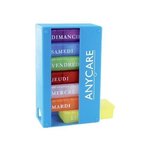 Pilulier Hebdomadaire 3 Cases M/m/s X 7 Jours Trading Bleu