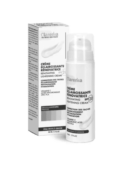 Clarenia Creme Eclaircissante Renovatrice Peaux Mixte A Grasses Spf20 (10/2026)