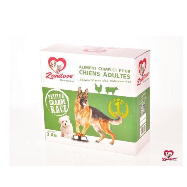 Croquettes Zanilove Pour Chien Adulte 2kg