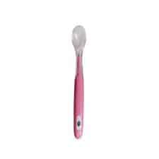 Baby Pur Cuillere En Silicone 4m + Rose