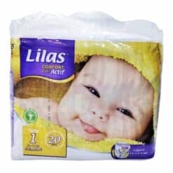 Lilas Confort Max Actif Couche Bebe T1 2-4kg B/20