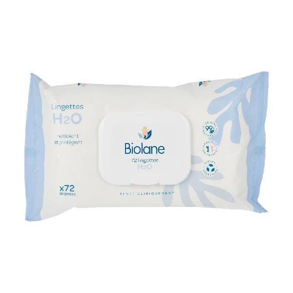 Biolane Lingettes Nettoyantes H2o A L Eau Bt/72