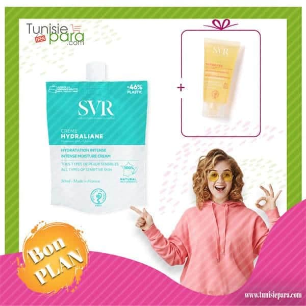 SVR Hydraliane Pack Creme Tous Types De Peaux Sensibles + Topialyse Huile Lavant 55ml