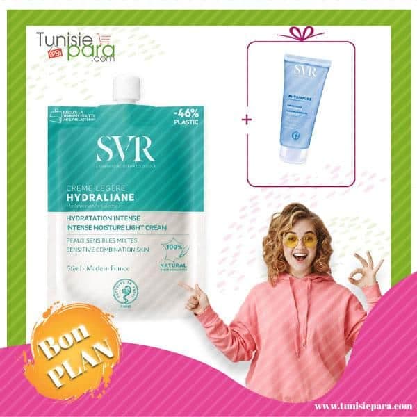 SVR Hydraliane Pack Creme Legere + Physiopure Gelee Moussante 55ml Offert