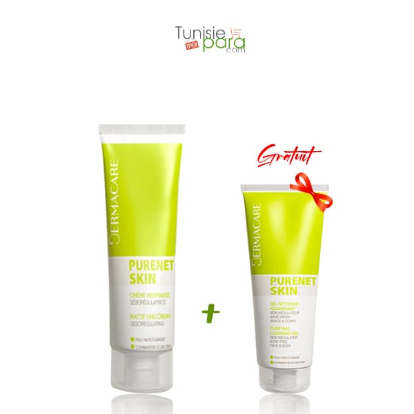 Dermacare Pack Purenet Skin Creme Matifiante + Purenet Skin GEL Nettoyant 50ml