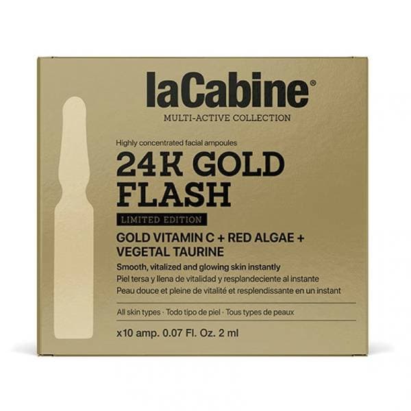 La Cabine Ampoules 24K Gold Flash Edition Limitee 10 2 ML (emballages Defectueux)