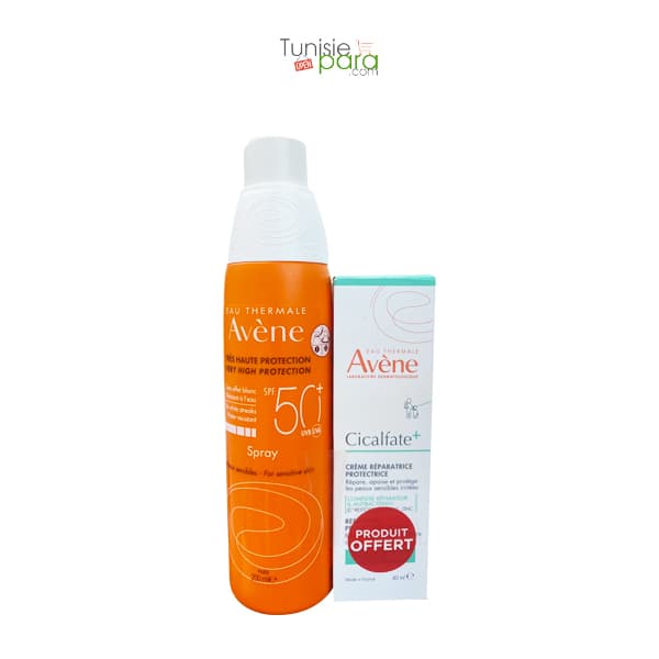 Avene Duo Spray Adulte Spf50+ 200ml + Cicalfate+ Creme Reparatrice 40ml Offerte